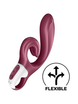 Satisfyer Love Me - Vibratore Rabbit in Silicone Rosso 12 Funzioni