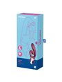 Satisfyer Love Me - Vibratore Rabbit in Silicone Rosso 12 Funzioni