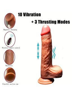 Armony - Realistic Vibrating Up&Down Heat Effect Dildo with Suction Cup