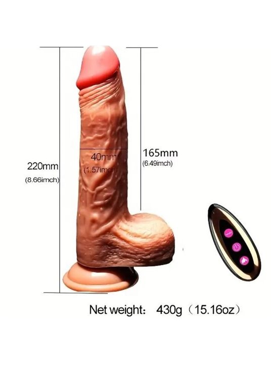 Armony - Realistic Vibrating Up&Down Heat Effect Dildo with Suction Cup