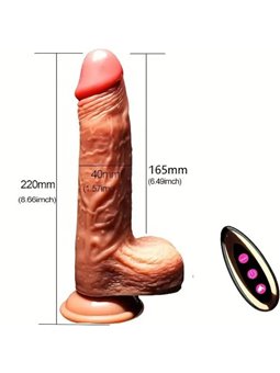 Armony - Realistic Silicone Vibrator Dildo with Remote Control 22.5 cm