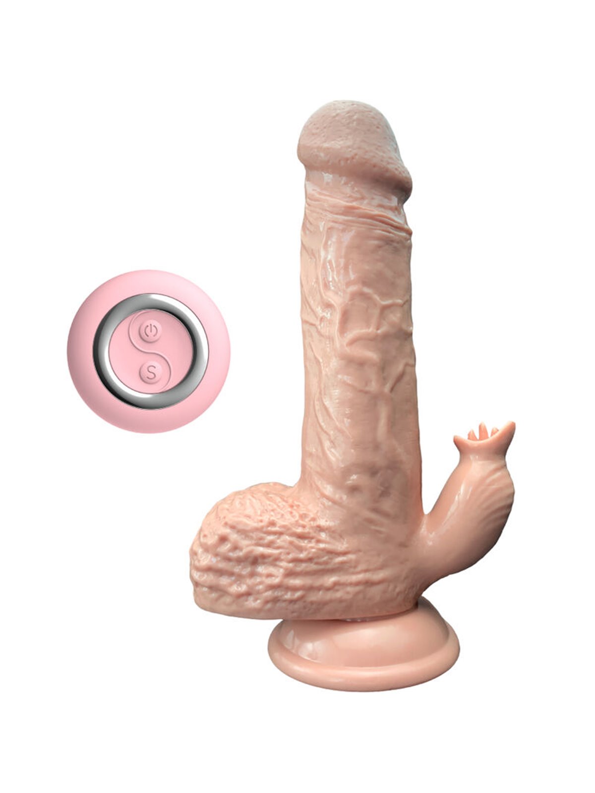 Armony - Realistic Rabbit Dildo Vibrator Up & Down 19 Cm