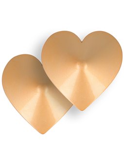 Coquette Chic Desire - Copri Capezzoli Dorati a Forma di Cuore