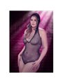 Calexotics Radiance - Body a Rete con Strass e Cappuccio Taglia Plus