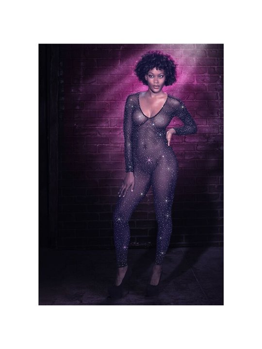 Calexotics Radiance - One-piece bodysuit with open crotch Size One