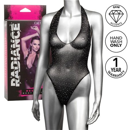 Calexotics Radiance - Body a Rete con Strass Senza Maniche Taglia Unica