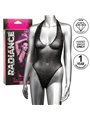Calexotics Radiance - Mesh Bodysuit with Rhinestone Sleeveless One Size