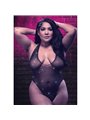 Calexotics Radiance - Body a Rete con Strass Senza Maniche Taglia Plus