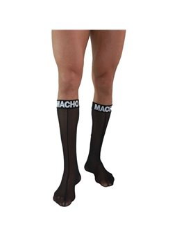 Macho - Calze Sottili per Uomo Taglia Unica Nero
