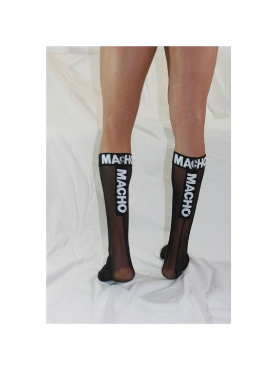 Macho - Men's Thin Socks One Size Black