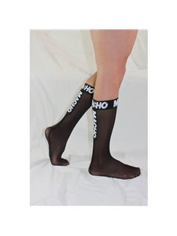 Macho - Men's Thin Socks One Size Black