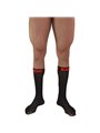 Macho - Men's Thin Socks One Size Black/Red