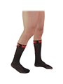 Macho - Men's Thin Socks One Size Black/Red