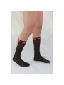 Macho - Men's Thin Socks One Size Black/Red