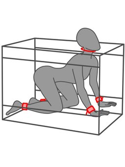 Secret Dome Kink Club La Niche - Black and Red Bukkake Booth
