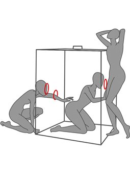 Secret Dome Kink Club Scandale - Cabina Bukkake Nero e Rosso
