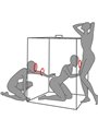 Secret Dome Kink Club Scandale - Cabina Bukkake Nero e Rosso