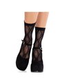 Leg Avenue - Calzini Neri in Pizzo con Fiocco in Pizzo Nero