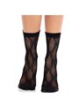 Leg Avenue - Black Lace Socks with Black Lace Bow