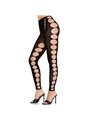Leg Avenue - Seamless Black Footless Stockings