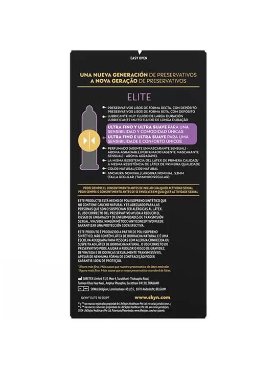 Skyn Elite - Ultra-Thin Latex-Free Condoms 10 Units