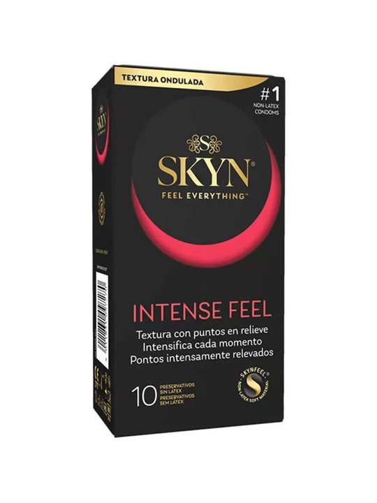 Skyn Intense Feel - Textured Wavy Latex-Free Condoms 10 Units