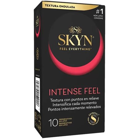 Skyn Intense Feel - Textured Wavy Latex-Free Condoms 10 Units