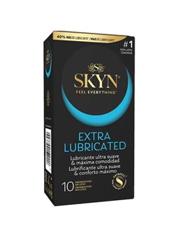 Skyn Extra Lubricated - Extra Lubricated Latex-Free Condoms 10 Units