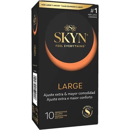 Skyn Large - Extra Fit and Comfortable Latex-Free Condoms 10 Pcs