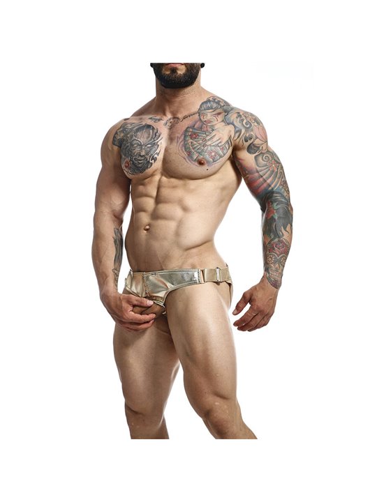 Mob Dngeon Jockstrap - Sospensorio Colore Oro con Anello Fallico