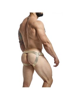 Mob Dungeon Jockstrap - Gold Color Jockstrap with Phallic Ring