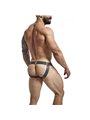 Mob Dngeon Snap Jokstrap - Sospensorio Grigio in Pelle con Catene