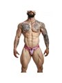 Mob Dungeon Snap Jokstrap - Pink Leather Jockstrap with Chains