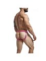 Mob Dungeon Snap Jokstrap - Pink Leather Jockstrap with Chains