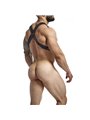Mob Dungeon Classic Cross Harness - Men's Black Leather Harness