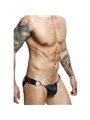 Mob Dungeon Snap Jokstrap - Vegan Leather Black Jockstrap