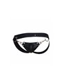 Mob Dungeon Snap Jokstrap - Vegan Leather Black Jockstrap