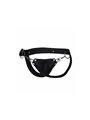 Mob Dungeon Snap Jokstrap - Vegan Leather Black Jockstrap
