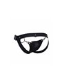 Mob Dungeon Snap Jokstrap - Vegan Leather Black Jockstrap