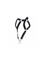 Mob Dngeon Straight Back - Imbracatura Nera in Pelle con Anello Fallico