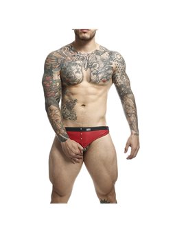 Mob Dungeon Jockstrap - Red Color Jockstrap with Phallic Ring