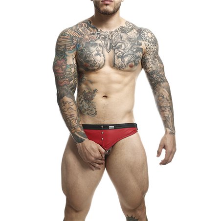 Mob Dungeon Jockstrap - Red Color Jockstrap with Phallic Ring
