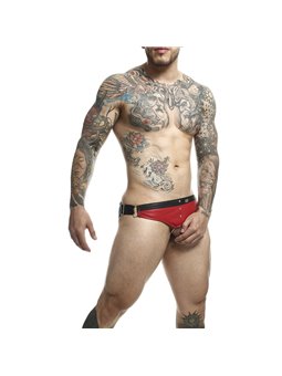 Mob Dungeon Jockstrap - Red Color Jockstrap with Phallic Ring