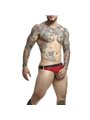 Mob Dungeon Jockstrap - Red Color Jockstrap with Phallic Ring