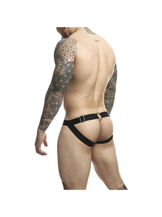 Mob Dungeon Jockstrap - Red Vegan Leather Jockstrap with Chains