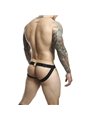 Mob Dngeon Jockstrap - Sospensorio in Pelle Vegana Rossa con Catene