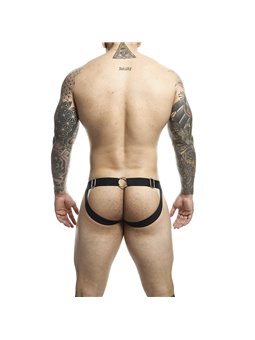 Mob Dngeon Jockstrap - Sospensorio in Pelle Vegana Rossa con Catene