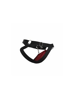 Mob Dngeon Jockstrap - Sospensorio in Pelle Vegana Rossa con Catene