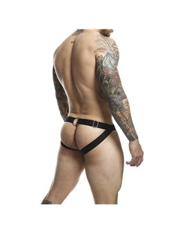 Mob Dungeon Jockstrap - Yellow Vegan Leather Jockstrap with Chains