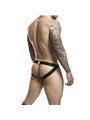 Mob Dungeon Jockstrap - Yellow Vegan Leather Jockstrap with Chains